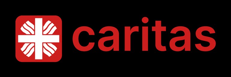 Logo Deutscher Caritasverband e. V., Flammenkreuz mit Schriftzug caritas